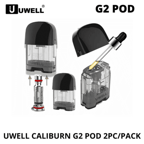 Uwell Caliburn G2 咖哩棒煙彈空倉成品芯官網:圖片 4